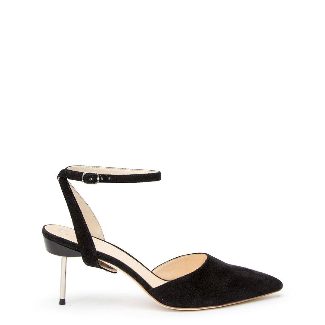 Black Suede Stiletto + Marilyn Customized Stilettos | Alterre Interchangeable Stilletos - Sustainable Footwear & Ethical Shoes