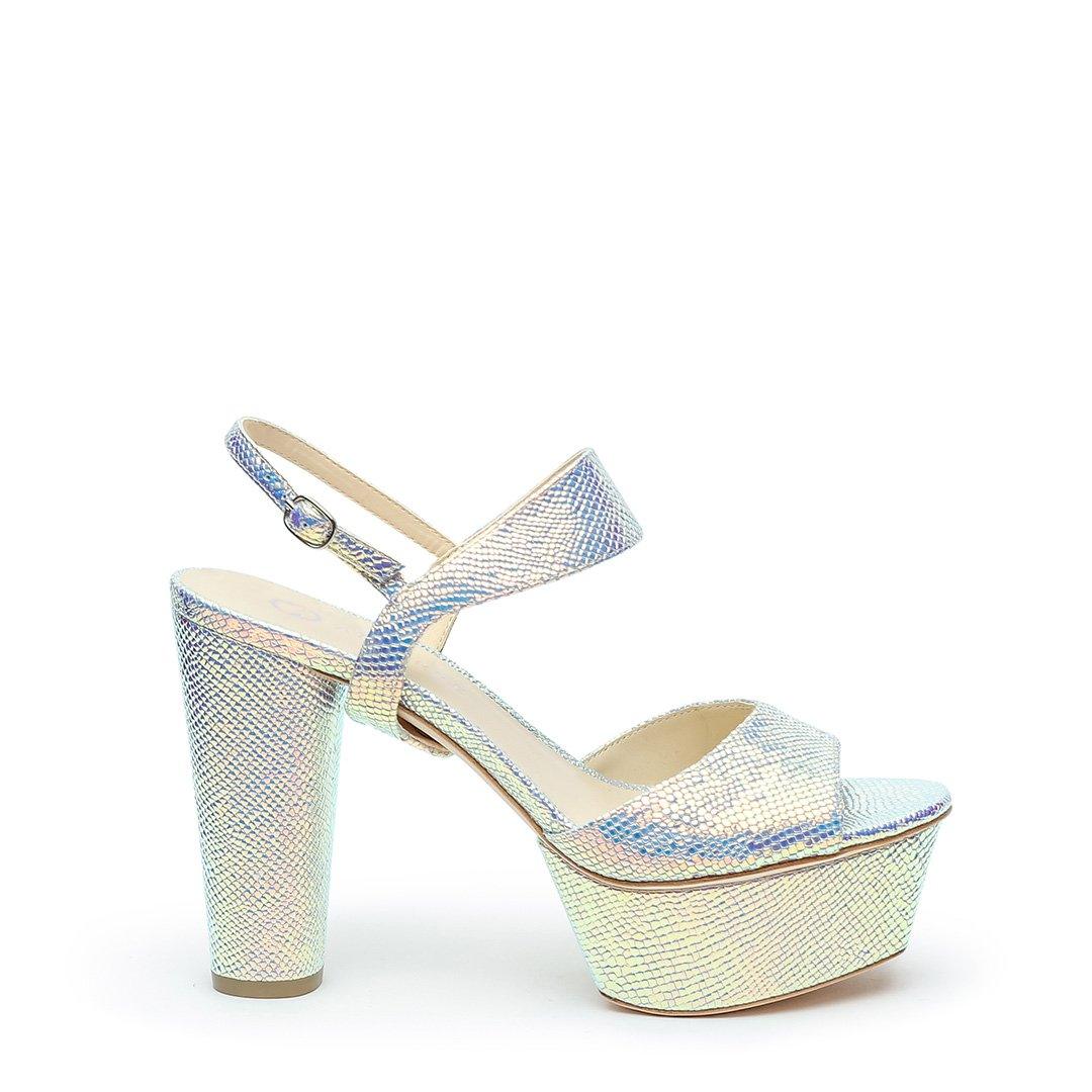 Opal Snake Platforms + Elsie Customizable Strap  | Alterre Interchangeable High Heels - Sustainable Footwear & Ethical Shoes
