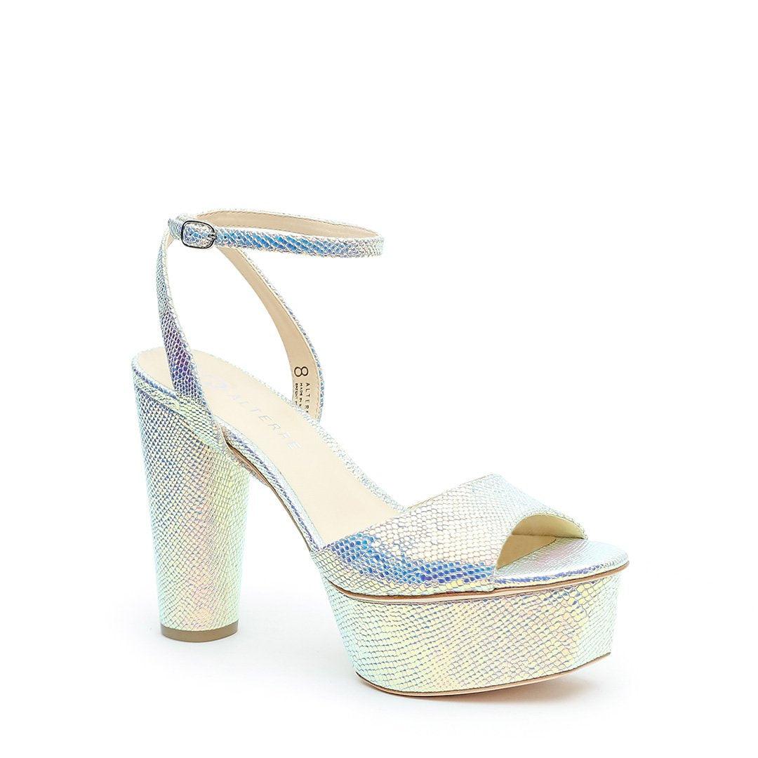 Opal Snake Platforms + Marilyn Customizable Strap | Alterre Make A High Heel - Sustainable Shoes & Ethical Footwear