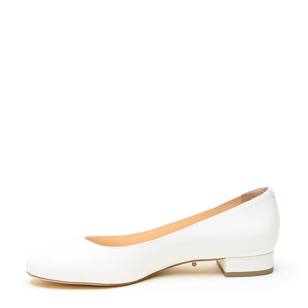 White Ballet Flats with Interchangeable Straps | Alterre Build Your Own Shoe - Sustainable Shoe Company & Ethical Footwear Brand