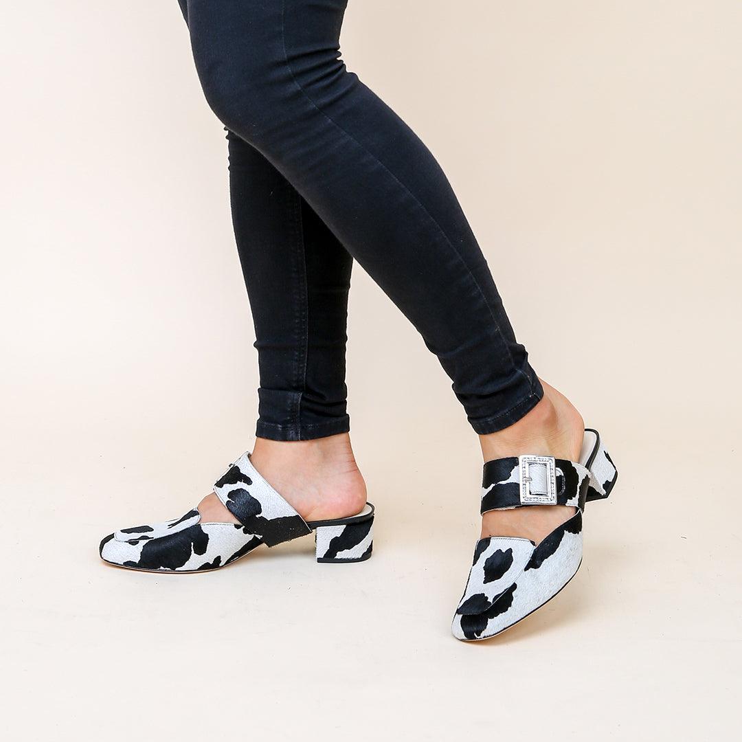 Cow Loafer | Alterre Customized Shoes - Women's Ethical Slides, Sustainable Footwear