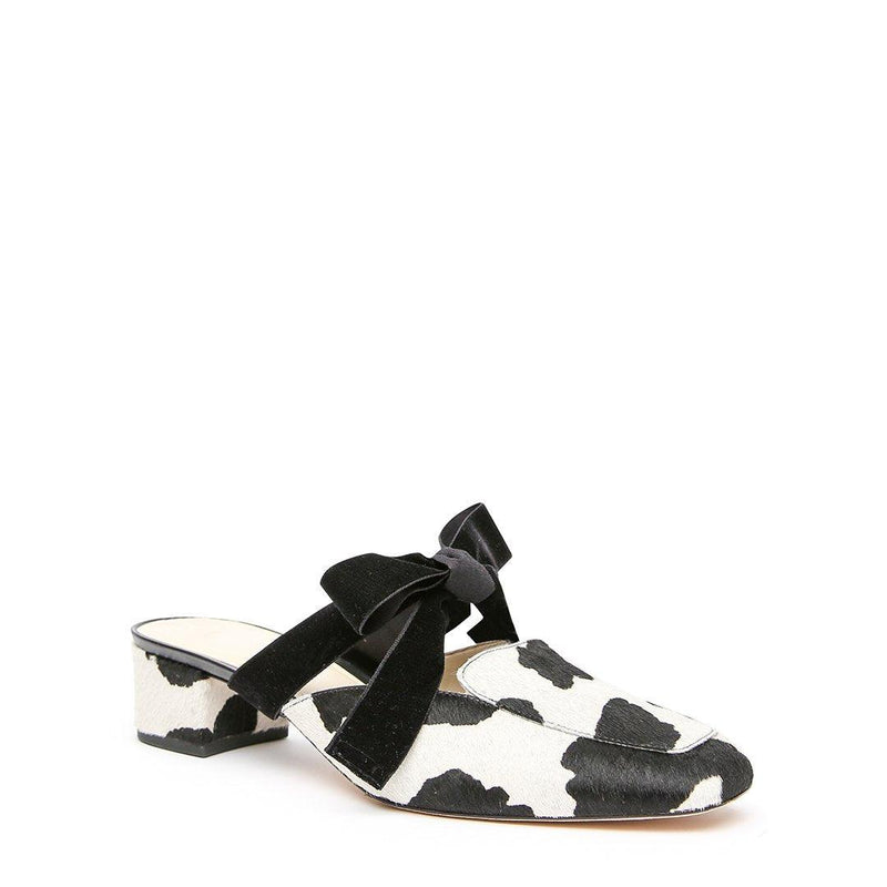 Customizable Cow Loafer + Black Velvet Marie Strap | Alterre Make A Shoe - Sustainable Shoes & Ethical Footwear