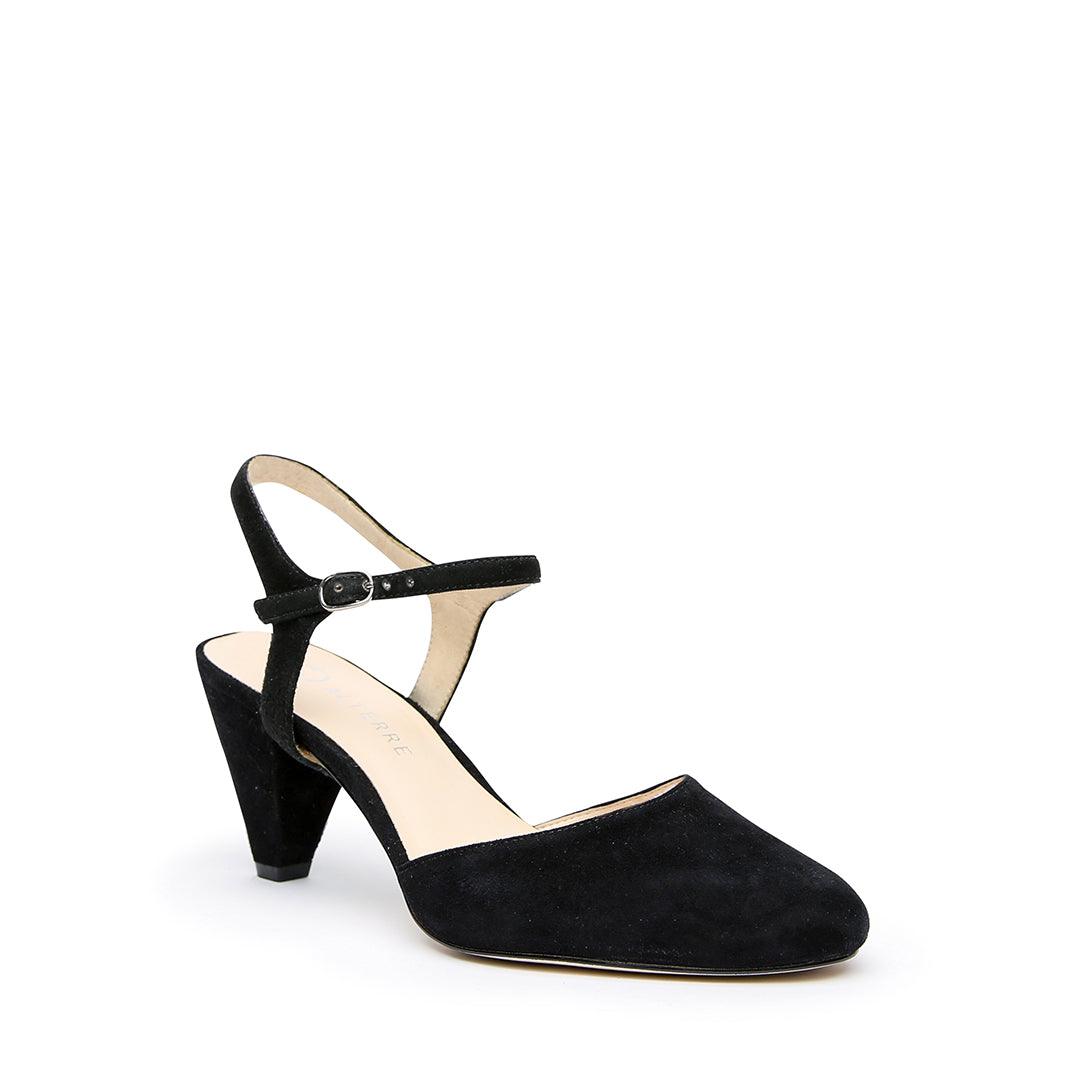 Black Suede Mule + Jackie Interchangeable Mid-Heel Mules | Alterre Customizable Mules - Ethical Footwear & Sustainable Shoes