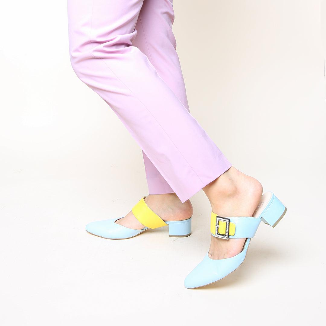 Customizable Agate Blue Slide Starter Kit | Alterre Ethical Slides- Sustainable Shoes for Women