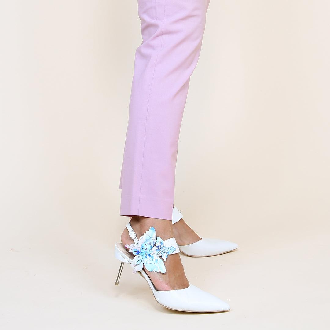 White Stiletto + Butterfly Elsie | Alterre Customizable Shoes - Women's Ethical Shoe Brand, Eco-friendly footwear